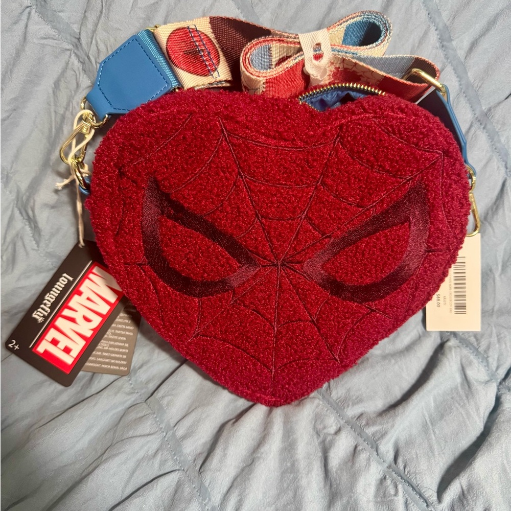 Loungefly Marvel Red Spider-Man Heart Bag